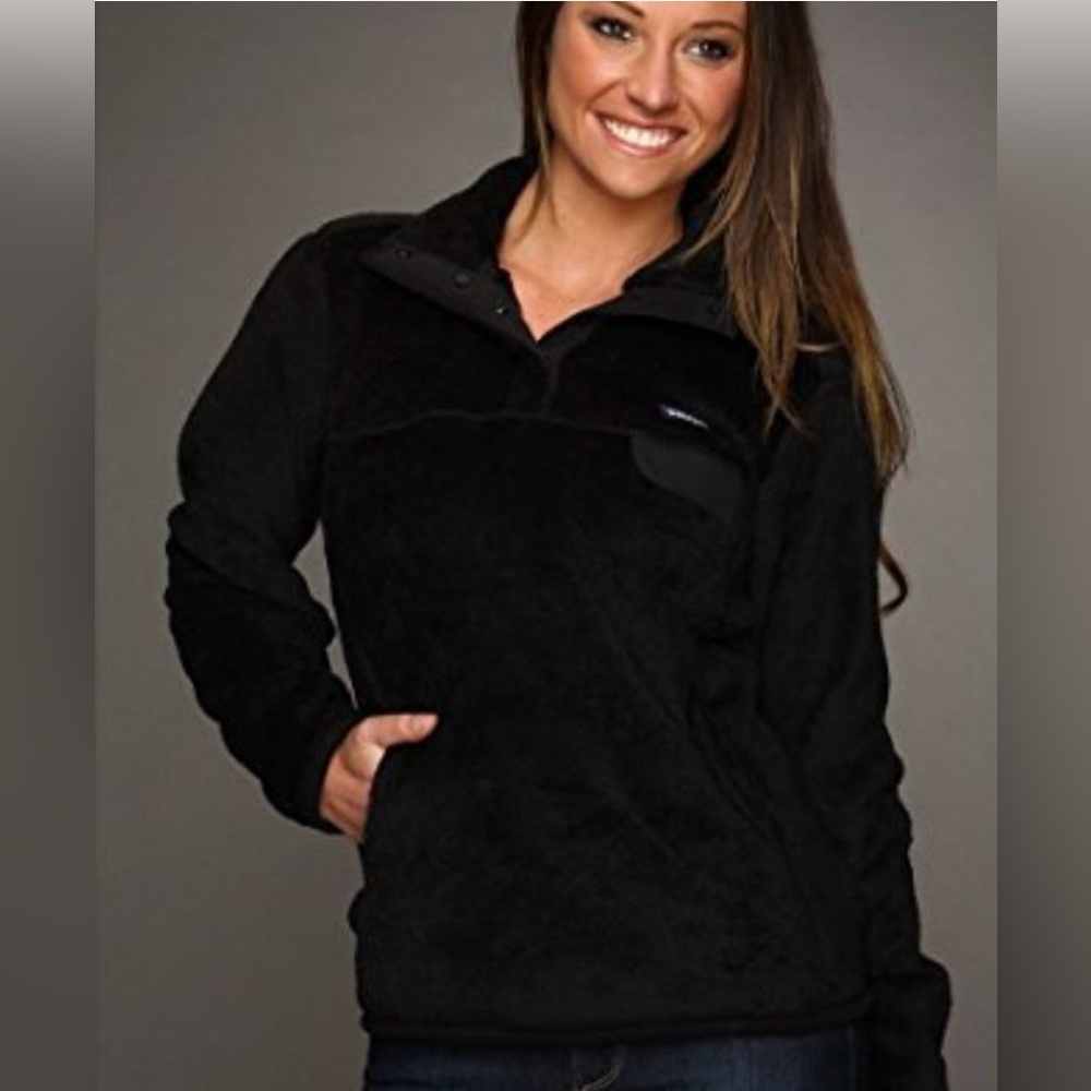 Black Patagonia Women's Re-Tool Snap-T Pullover Medium Size
